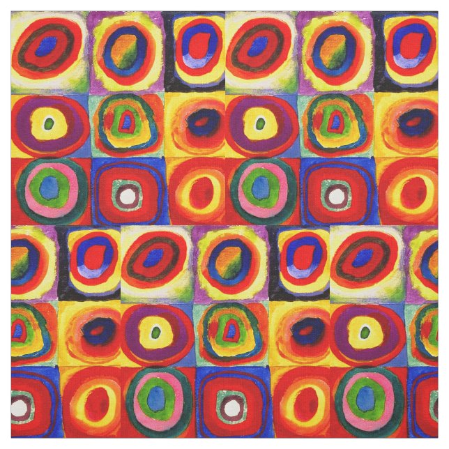 Kandinsky Farbstudien Quadrate Quadrate Quadrate Z Stoff (Muster)