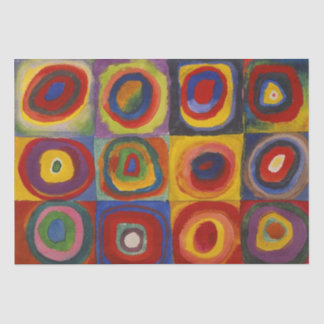Kandinsky Farbstudium Quadrate Seidenpapier