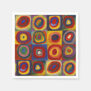 Kandinsky Farbstudium Quadrate Serviette