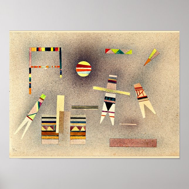 Kandinsky - Flug, abstrakte Kunstwerke Poster (Vorne)