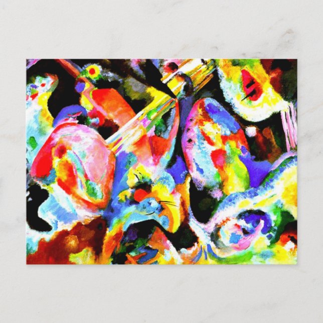 Kandinsky - Flut Improvisation. Postkarte (Vorderseite)