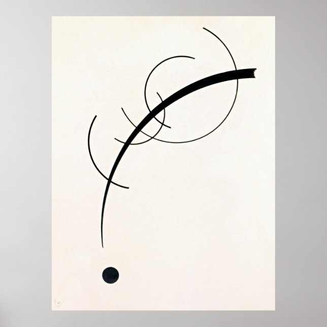 Kandinsky - freie Kurve Poster (Vorne)