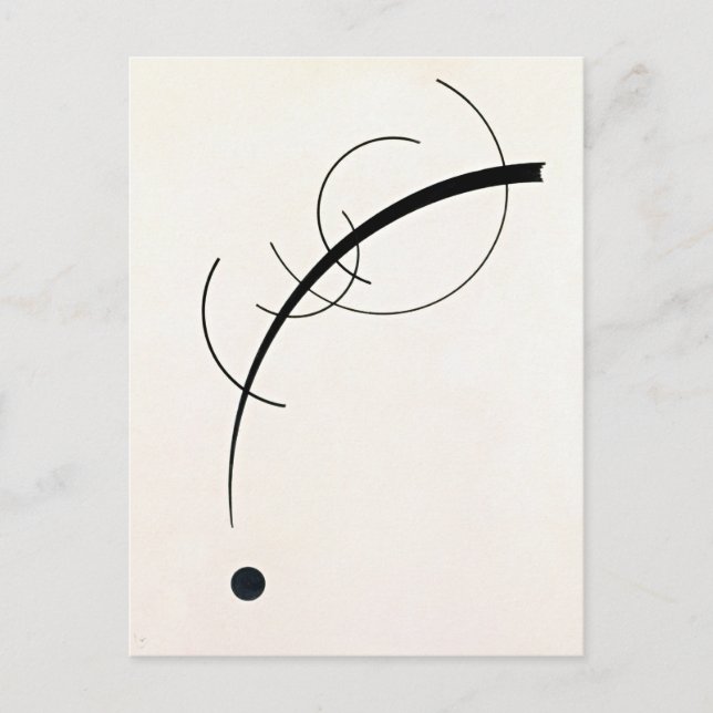 Kandinsky - freie Kurve Postkarte (Vorderseite)