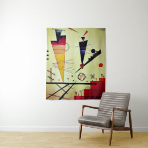 Kandinsky - Fröhliche Struktur Wandteppich