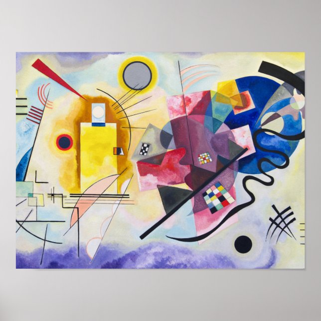 Kandinsky - Gelb-rot-blau Poster (Vorne)