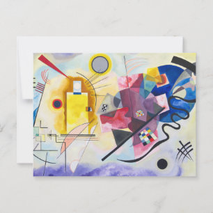 Kandinsky - Gelb-rot-blau Postkarte