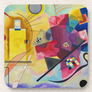 Kandinsky-Gelbblau Getränkeuntersetzer