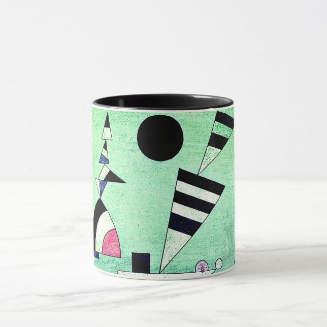Kandinsky - grün getaucht, tasse (Zentrum)