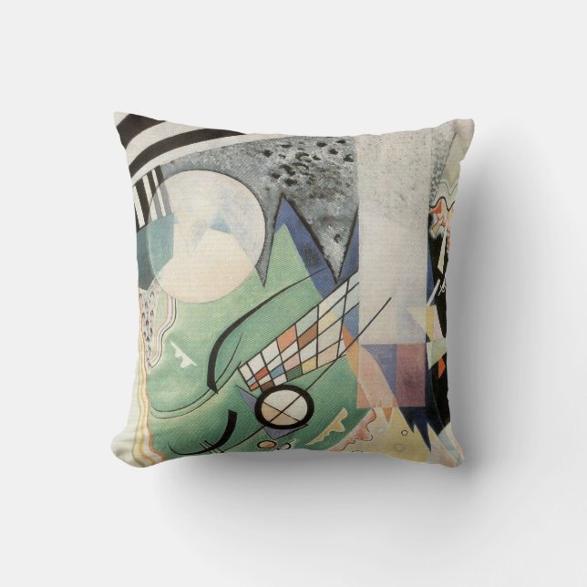 Kandinsky Grüne Zusammensetzung 1923 Art Deco Kissen (Vorderseite)