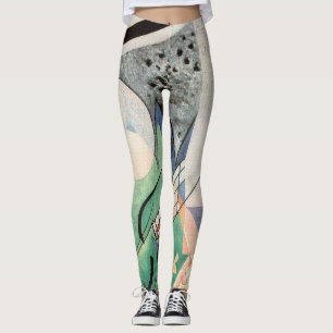 Kandinsky Grüne Zusammensetzung 1923 Art Deco Leggings