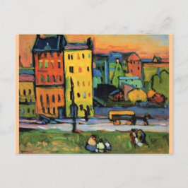 Kandinsky - Häuser in München Postkarte