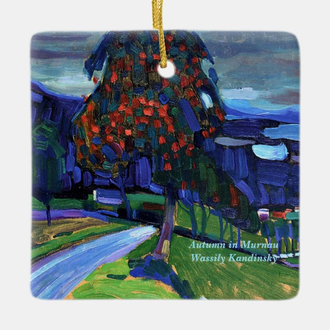 Kandinsky - Herbst in Murnau Keramikornament (Vorderseite)