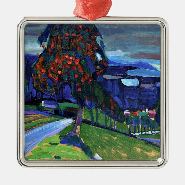 Kandinsky - Herbst in Murnau Ornament Aus Metall (Vorne)