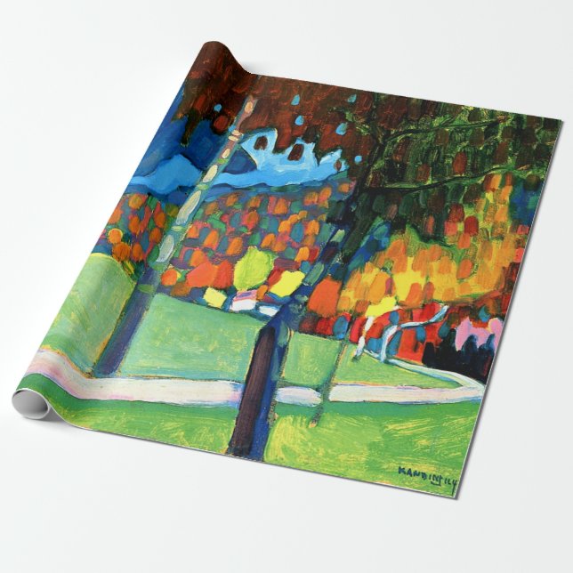 Kandinsky - Herbststudium in Oberau Geschenkpapier (Ungerollt)