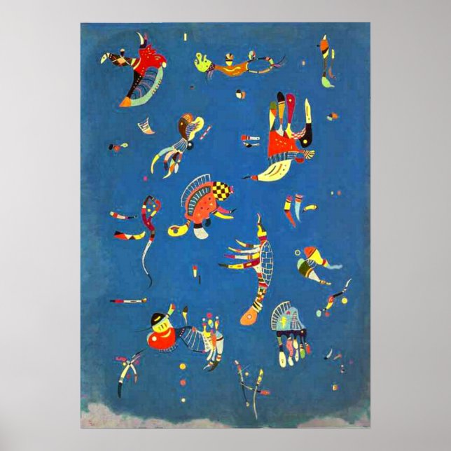 Kandinsky - Himmelblau Poster (Vorne)