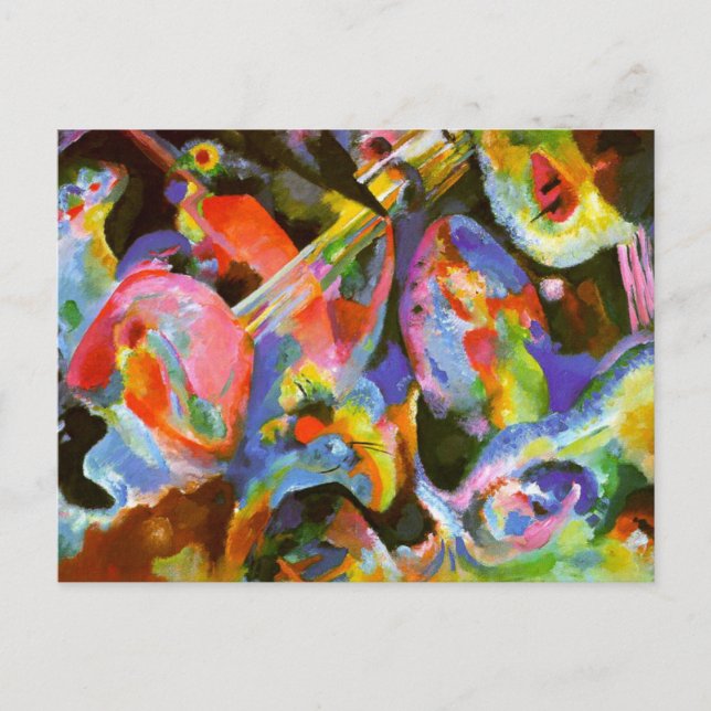 Kandinsky - Hochwasserimprovisierung, Wüste Postkarte (Vorderseite)
