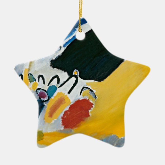 Kandinsky Impression III Konzert Abstrakte Malerei Keramikornament (Vorne)