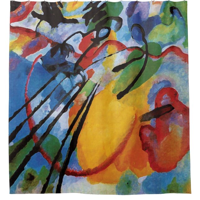 Kandinsky - Improvisation 26 (Rudern) Duschvorhang (Vorderseite)