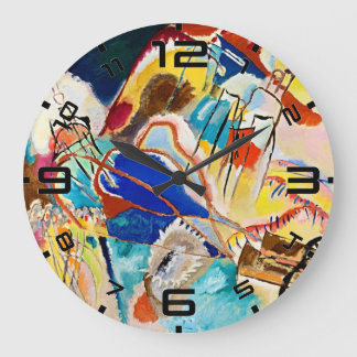 Kandinsky Improvisation 30 Art Clock Große Wanduhr