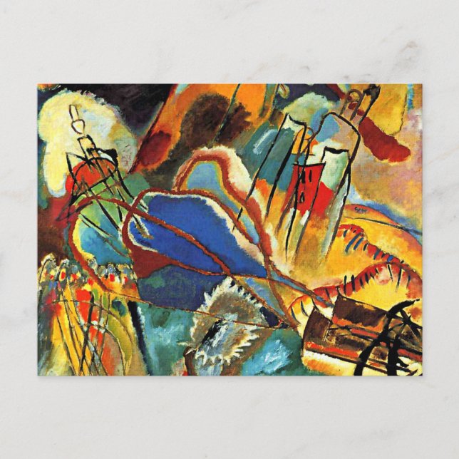 Kandinsky - Improvisation 30 - Kanonen Postkarte (Vorderseite)