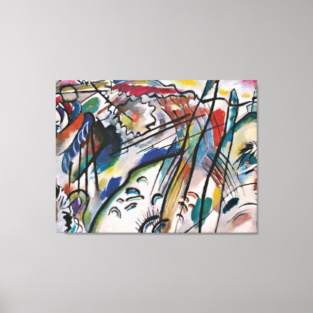 Kandinsky - Improvisation (zweite Fassung) Leinwanddruck (Vorderseite)