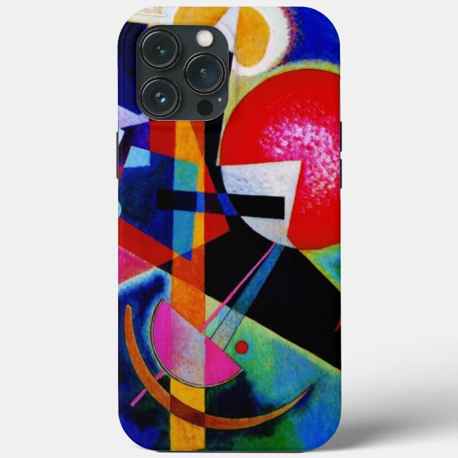 Kandinsky in Abstrakter Blauer Malerei Case-Mate iPhone Hülle (Rückseite)
