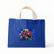 Kandinsky in Abstrakter Blauer Malerei