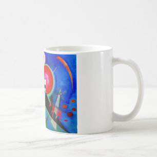 Kandinsky in Abstrakter Blauer Malerei Kaffeetasse