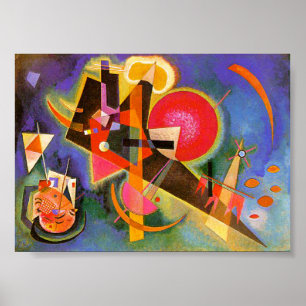 Kandinsky in blauem Poster
