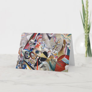 Kandinsky in der grauen Gruß-Karte Karte
