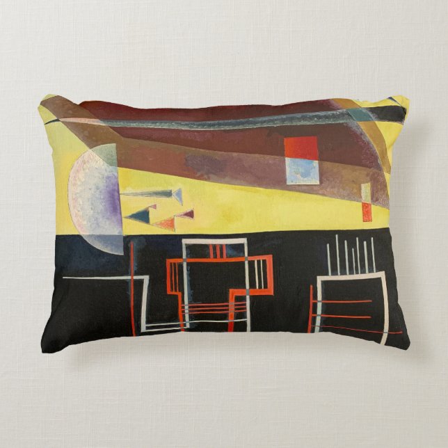 Kandinsky Inner Alliance Abstrakt Artwork Dekokissen (Vorderseite)