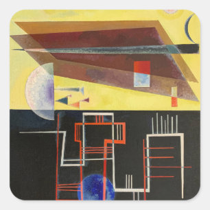 Kandinsky Inner Alliance Abstrakt Artwork Quadratischer Aufkleber