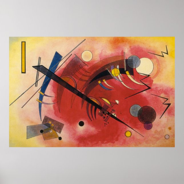 Kandinsky Inner Simmering Abstrakte Malerei Poster (Vorne)