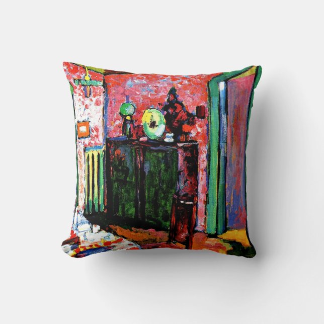 Kandinsky: Inneres, mein Esszimmer, 1909 Kissen (Vorderseite)
