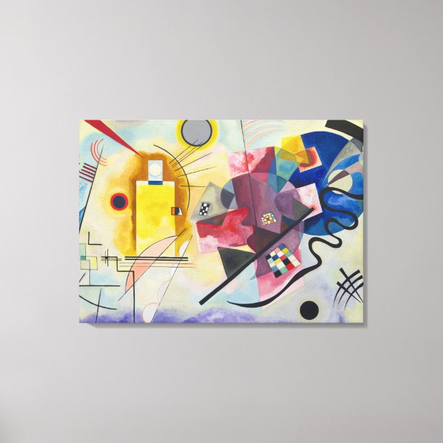 Kandinsky - Jaune Rouge Bleu Leinwanddruck (Vorderseite)