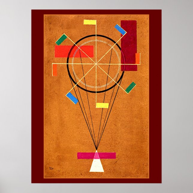 Kandinsky - Jolly, abstrakte Malerei, Poster (Vorne)