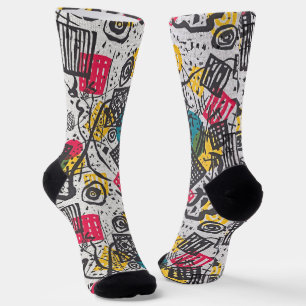 Kandinsky Kleine Welten - Kunst Bauhaus Muster Soc Socken