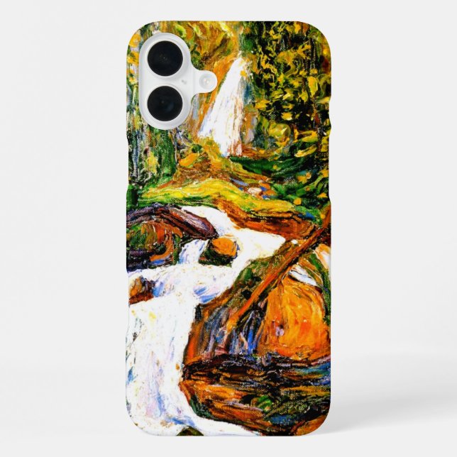 Kandinsky - Kochel - Wasserfall I iPhone 16 Plus Hülle (Rückseite)