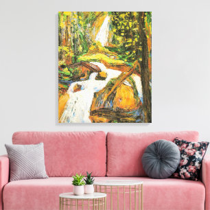 Kandinsky - Kochel: Wasserfall I, Leinwanddruck