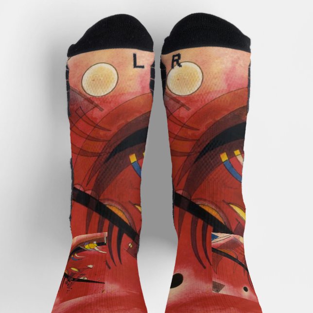 Kandinsky Komposition Abstrakte Malerei Socken (Oben)