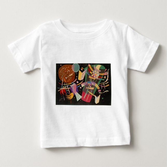Kandinsky-Komposition X Abstrakt Baby T-shirt (Vorderseite)