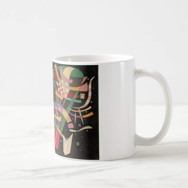 Kandinsky-Komposition X Abstrakt Kaffeetasse (Rechts)