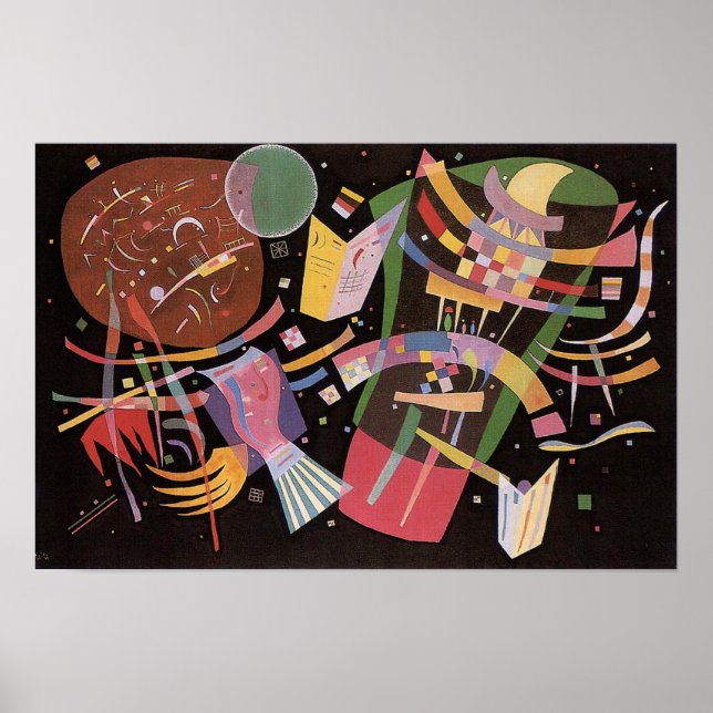 Kandinsky-Komposition X-Poster Poster (Vorne)
