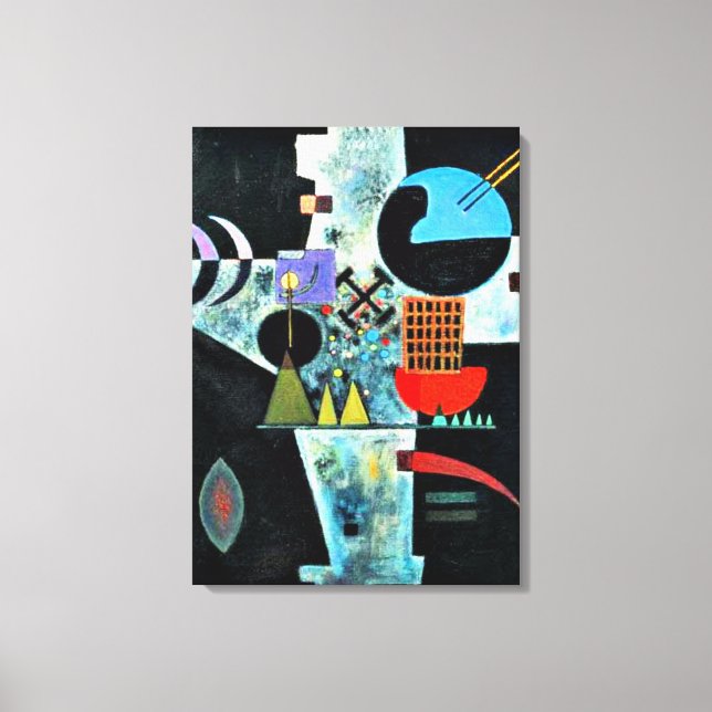 Kandinsky - Kreuz, abstrakte Kunst Leinwanddruck (Vorderseite)