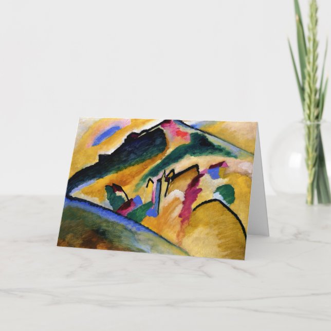 Kandinsky - Landschaft im Herbst, beliebte Malerei Karte (Vorderseite)