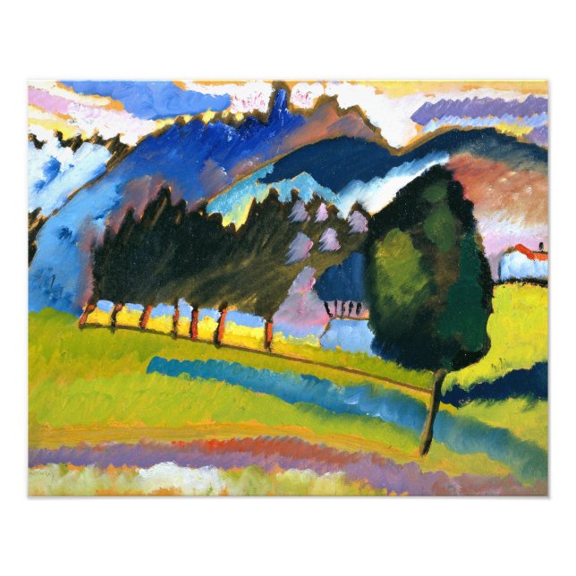 Kandinsky - Landschaft mit Hügeln Fotodruck (Vorne)