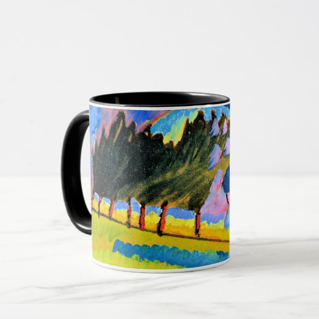 Kandinsky - Landschaft mit Hügeln Tasse (Vorderseite Links)