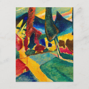 Kandinsky Landschaft mit zwei Poplars Begleitkarte