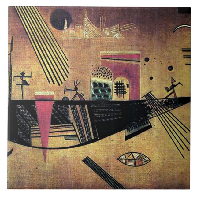 Kandinsky - launenhaft fliese (Vorderseite)