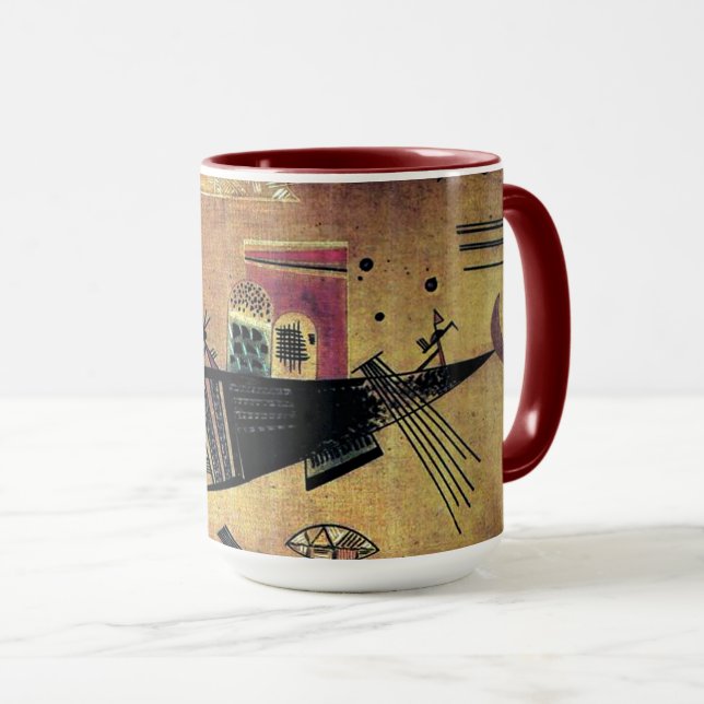 Kandinsky - launenhaft tasse (VorderseiteRechts)